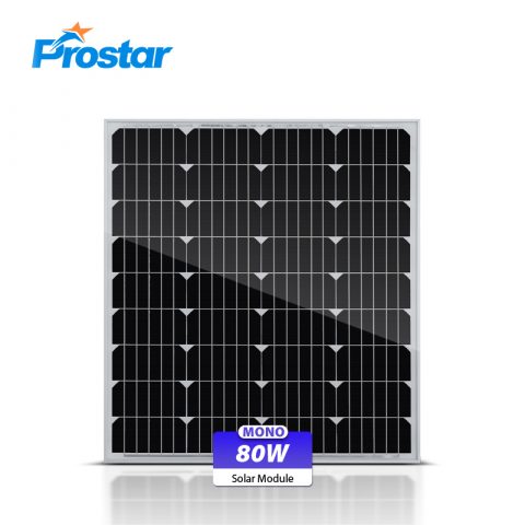 Prostar PMS80W Calidad A mono fotovoltaica paneles solares 80w 12v