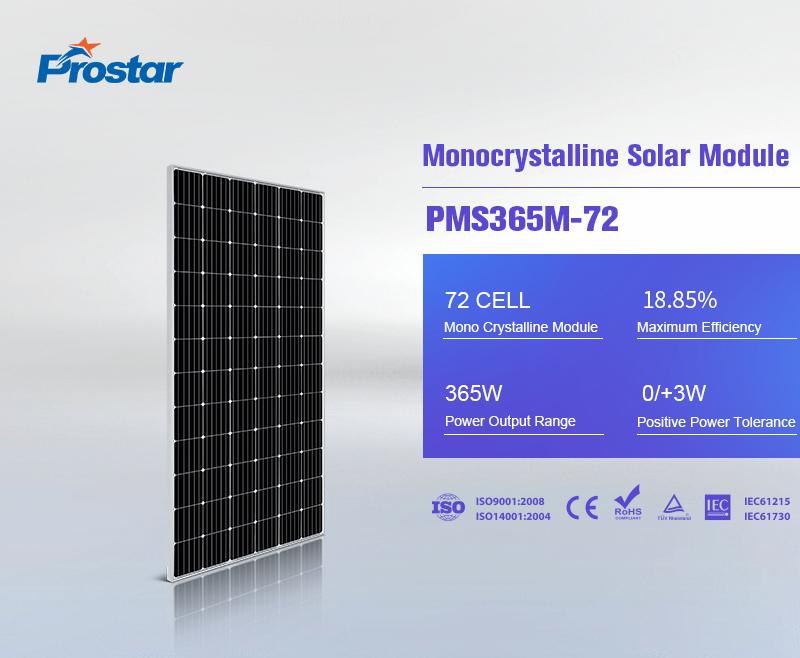 placas solares 365w modulo monocristalino perc 72 celulas