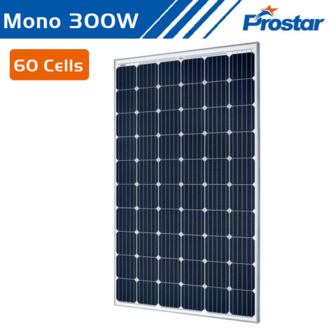 Prostar high energy efficiency monocrystalline solar panel 300w