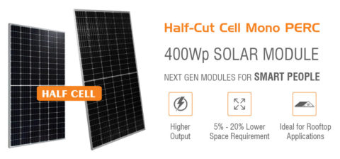 Mono PERC Half Cut Cell Solar Module 144Cells