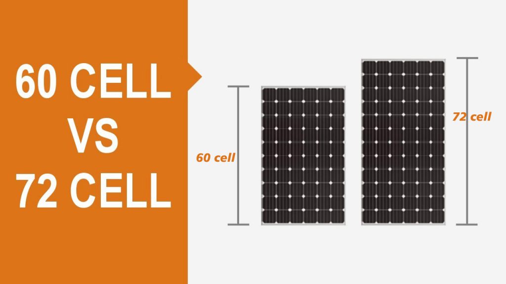 the difference between 60 cell and 72 cell solar panels