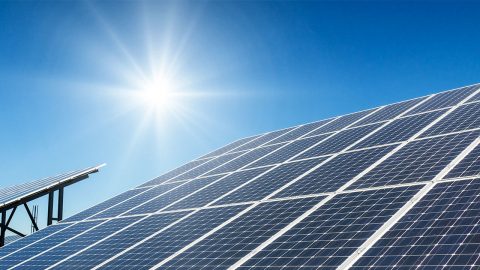 rooftop solar panels system