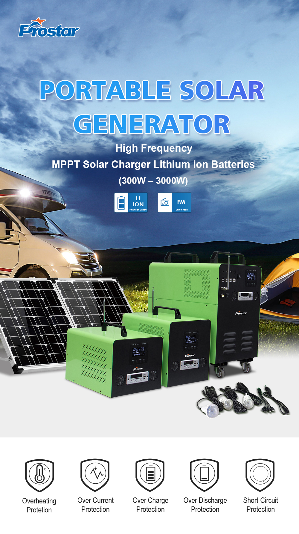 high frequency solar power generator
