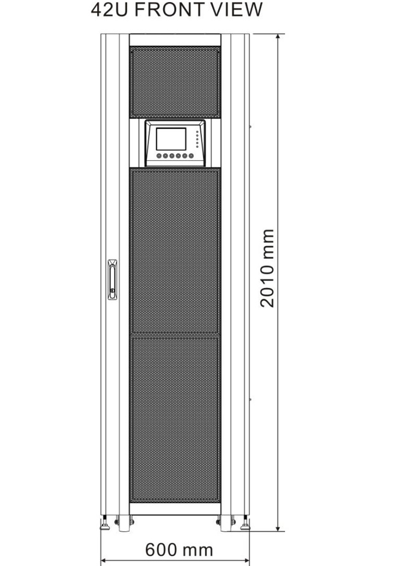 Modular UPS 42U Front View
