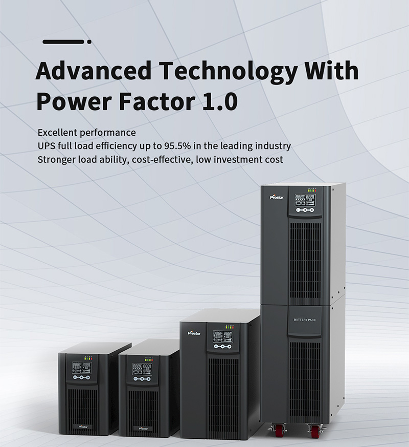 PET single phase pure sine wave double conversion online ups 6KVA-10KVA PF1