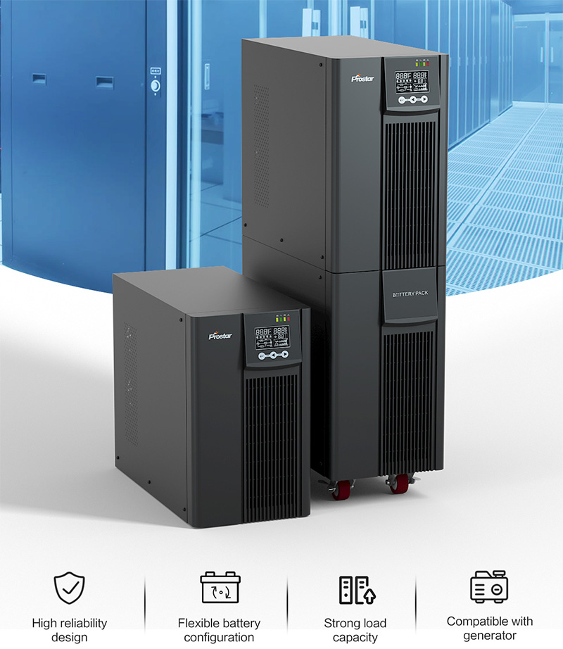 PET single phase pure sine wave double conversion online ups 6KVA-10KVA