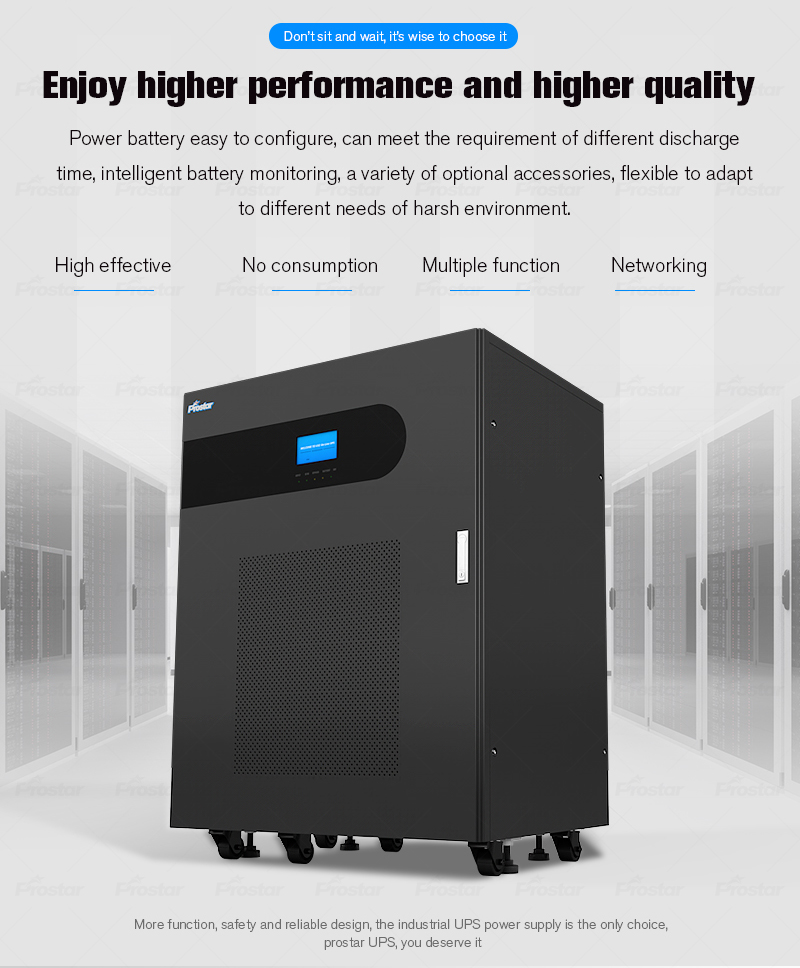 Prostar three phase 120kva ups system for Abuja factory in Nigeria