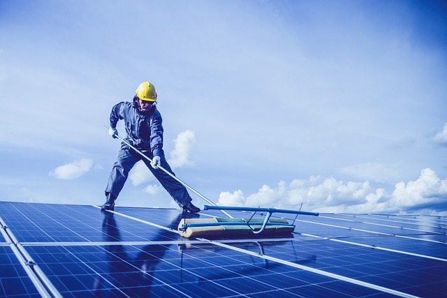 acre of solar panels