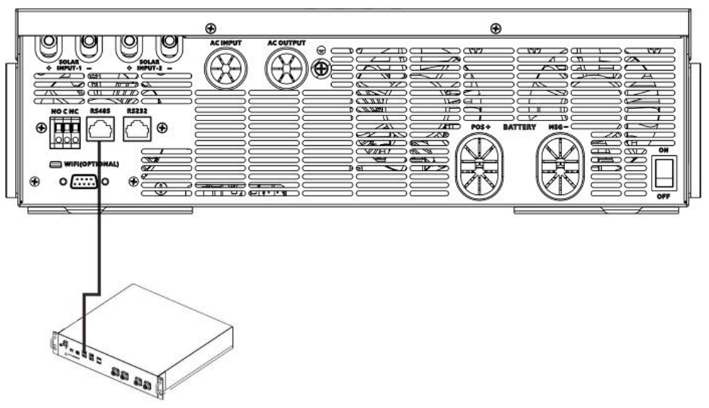 PIE off grid inverter 8500w 11kw lithium battery connection
