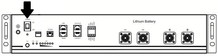 PYLON US2000 lithium battery power on
