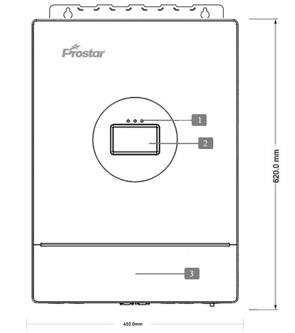Prostar PLV PLUS series split phase solar inverter overlook