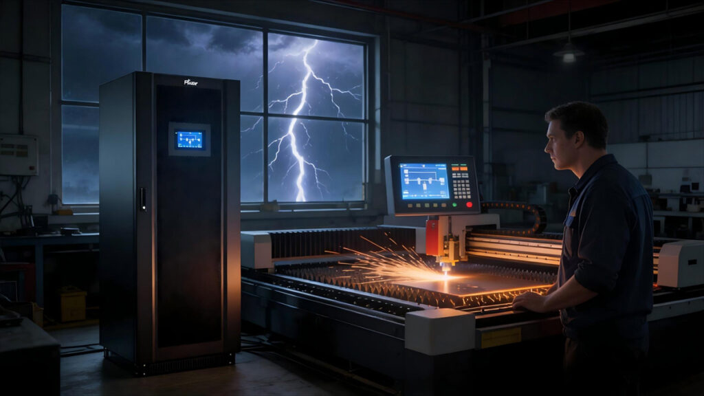 How a 3-Phase Online UPS Prevents Laser Source Damage and Downtime