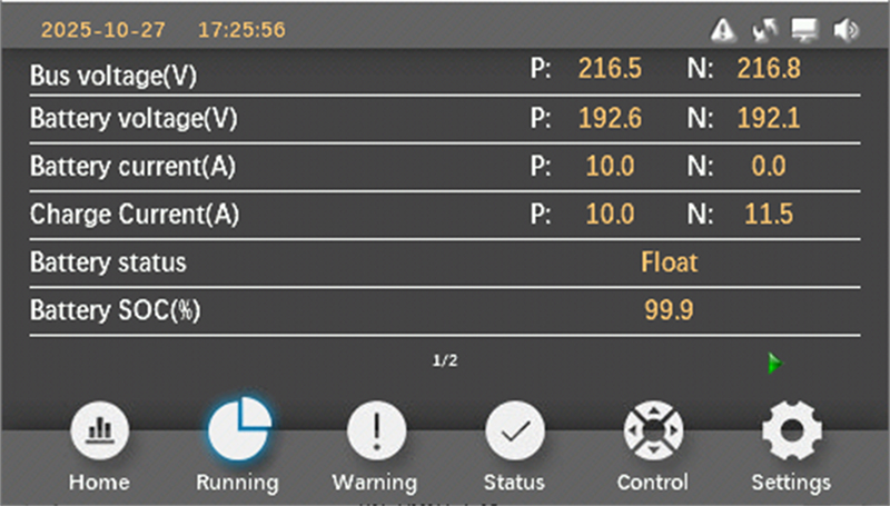 Prostar 3 Phase High Frequency Online UPS 10kVA - 60kVA Battery Data