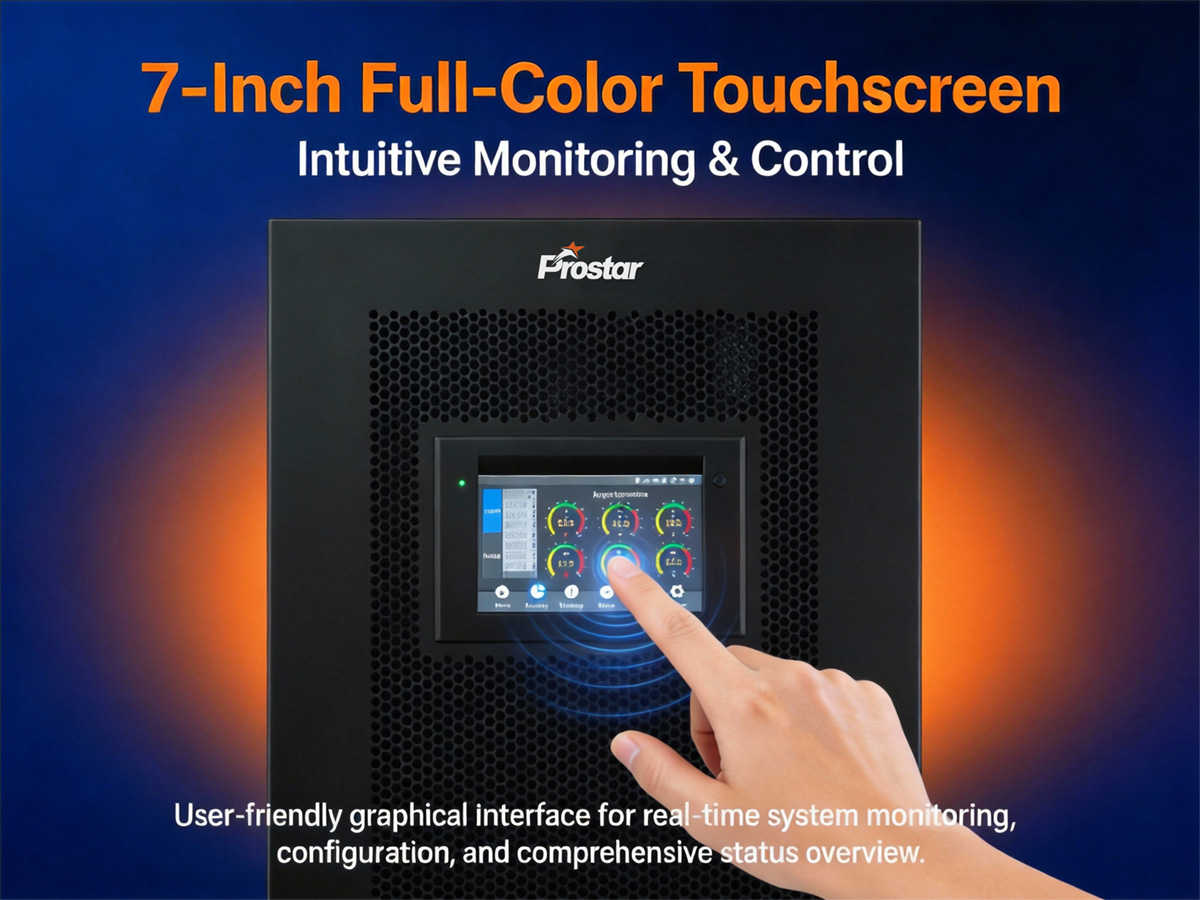 Prostar Data Center Modular UPS 7-inch Touch LCD Display
