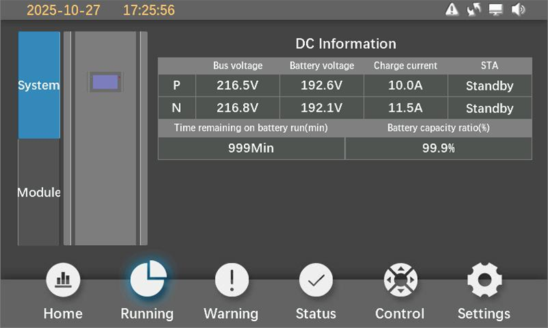 Prostar data center modular ups system battery information
