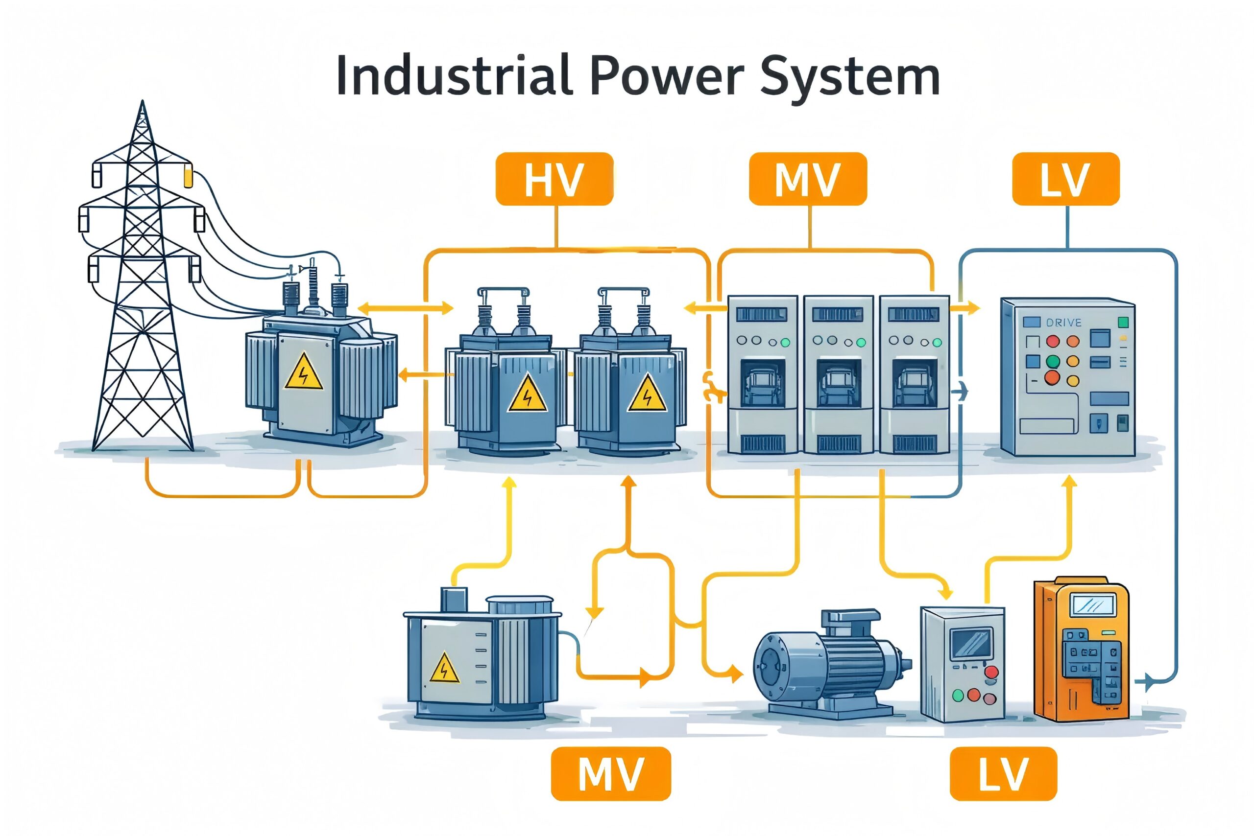 Prostar ET40K HV three phase 40kva ups system 480v for industrial power solution
