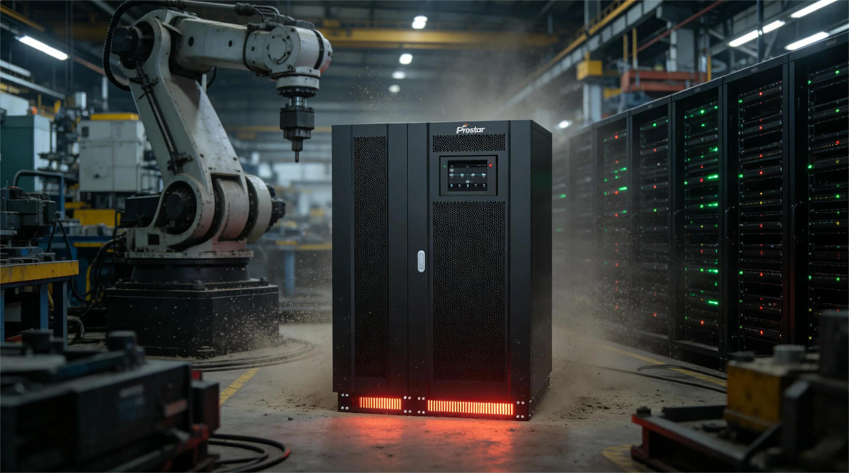 Prostar ET60K HV 60kVA 3 phase UPS for heavy machinery backup power