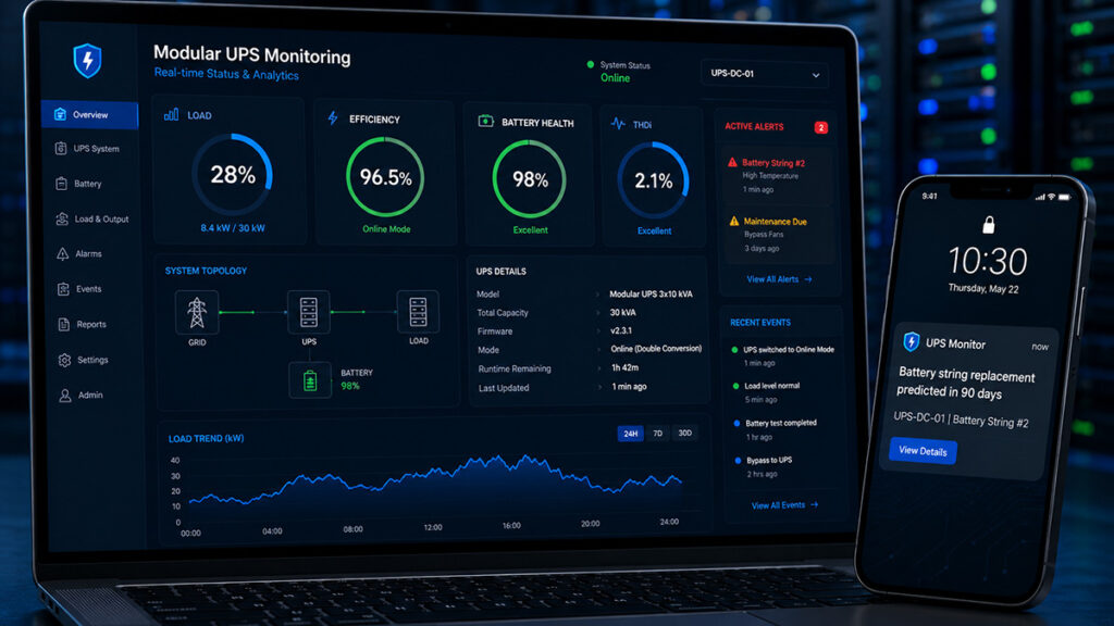 Real-Time Modular UPS Remote Monitoring Dashboard