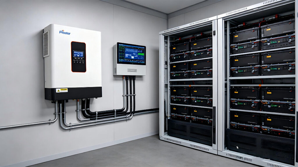 Advanced solar and power inverter with battery storage system