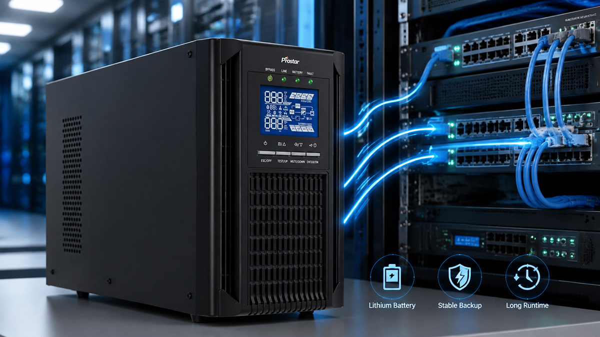 PET1102+Li 48V Lithium UPS with LiFePO4 Battery for Reliable Power Backup