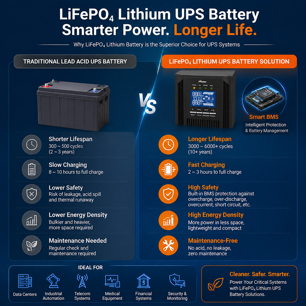 Why Choose Lithium UPS Instead of Traditional UPS